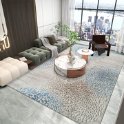 2022意式轻奢现代简约高级灰色卧室床边定制客厅手工羊毛地毯