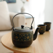 高档大茶壶茶具套装陶瓷，带滤网茶壶小茶杯，整套办公家用待客餐