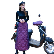 电动摩托车挡风被冬款加绒加厚防水保暖护腰护膝防寒防风男女通用