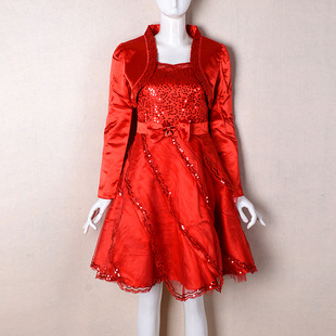 （捡漏M）壹美佳人2023冬季两件套小礼服红色新娘装夹棉敬酒服