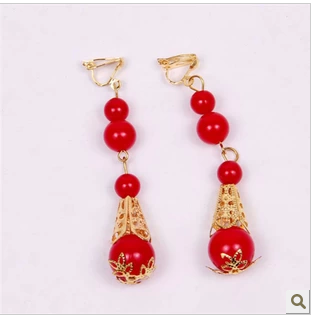new pattern gules Bridal earrings fashion ancient costume cheongsam Earrings exquisite golden Retro earrings Bridal earringsin the Accessories/Leather belt/Hat/Muffler , Wedding dress accessories , Accessories category - from Buy2taobao.com to provide professional Taobao agent buy service