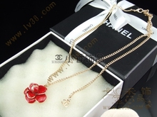De estilo europeo, collar de flores de Chanel chanel collar rojo sección