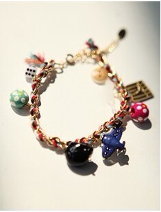 Exclusive sale! fun park in controlling color cartoon elements of love bracelet