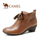 2011秋冬新款！CAMEL骆驼 女鞋 淑女迷人魅力厚底短靴高跟1009004