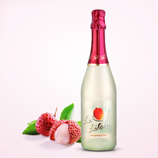  【酒美】法国进口新感觉 荔枝风味起泡酒气泡酒 香槟葡萄酒 750ml