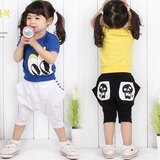 [皇冠信誉]韩国原单HAPPINESS童装套装大眼睛 衣+裤特价促销60元