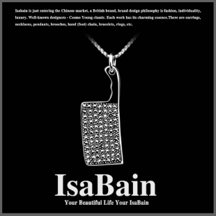  IsaBain 首饰品 泰银 曼谷银 另类 中性 精致项链  菜刀 新