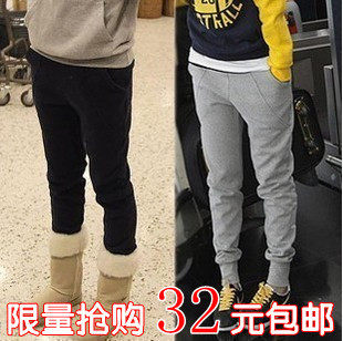 包邮2012秋冬季新款小脚女裤大码哈伦运动裤加厚卫裤女休闲棉裤