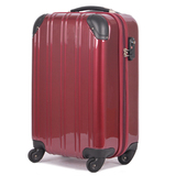日本ABS+PC正品万向轮拉杆箱 旅行箱登机箱行李箱黑色酒红色 20寸