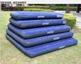 特价正品 INTEX植绒条纹充气床  单人/双人气垫床 冲气床 加大厚