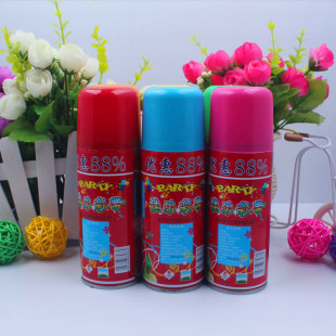  婚庆用品 婚庆彩带 节日彩带手喷彩带 高品质喷彩/250ml/6色 彩喷