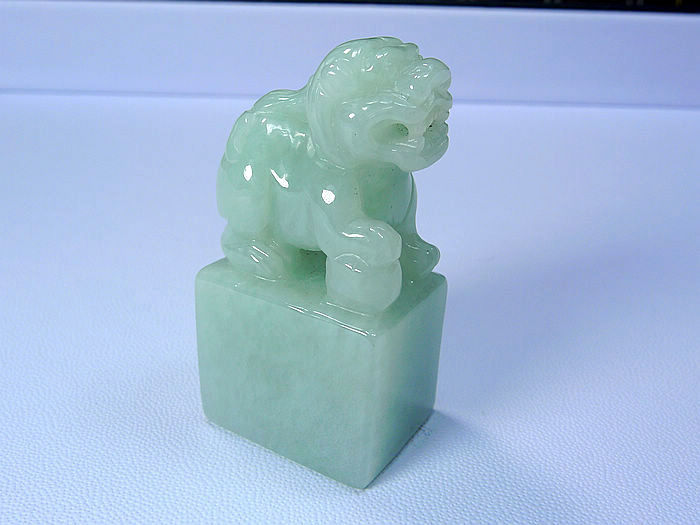 钱塘邮社------翡翠A货 冰糯种 招财貔貅印章 送证在类目 珠宝/钻石/翡翠/黄金, 翡翠(新), 珠宝奇石中 - 来自Buy2taobao.com提供专业的淘宝代购服务