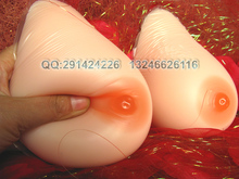 爱美丽硅胶假乳房义乳CD变装粘贴假胸  伪娘葫芦形1000克