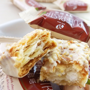  包邮台湾特产 宏亚77牌蜜兰诺千层酥192g*3 盒 Milano 散装77松塔