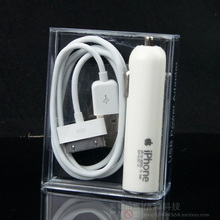 苹果 原装 iphone 4 4S 车充 3GS ipod 原装车载充电器+数据线