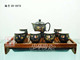ZH-0070 高档茶具 精品黑金龙七件套双层隔温茶具 商务礼物