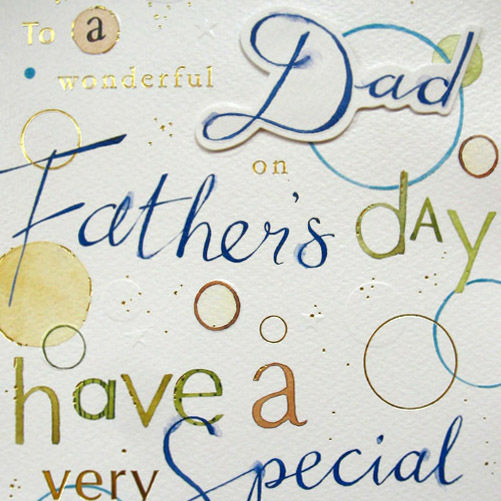 happy father's day/父亲节dad这张贺卡手写体风格很漂亮哈