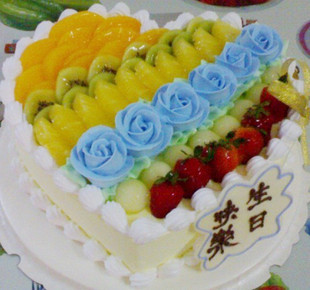 吉林市 水果蛋糕生日蛋糕吉林蛋糕速递 快递生日蛋糕 j009d