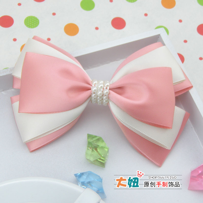 手工蝴蝶结发饰清新甜...