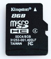 金士顿TF卡 Micro SD 8G内存卡 存储卡 Class4 行货  华科通讯
