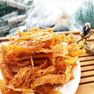  【水一方】现烤鱿鱼丝（辣味）250g 大连特产特价包邮 母亲节礼物