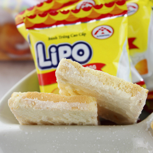  正宗越南lipo面包干 白巧克力面包片 鸡蛋饼 与tipo同厂家300g