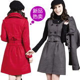 <span class=H>皇冠</span>正品 冬装新款韩版显瘦淑女羊毛呢料两件套裙呢子<span class=H>连衣裙</span> 女装