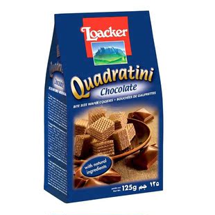  【天猫超市】意大利进口零食品 莱家/Loacker巧克力味威化饼 125g