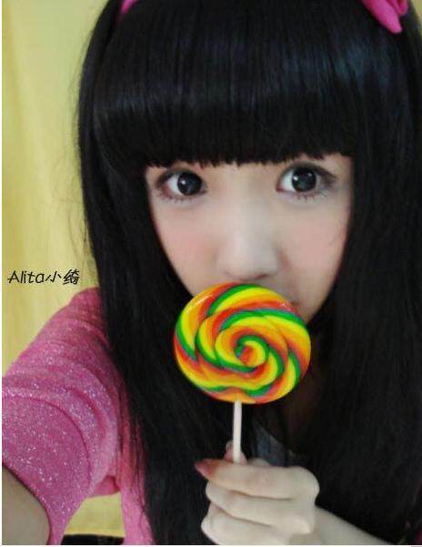 彩妆,香水,美发,工具假发非主流假发齐刘海长卷