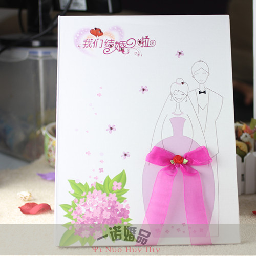 我结婚签到本创意玫瑰花婚礼欧式嘉宾签名册结婚用品批发950g 我结婚签到本创意玫瑰花婚礼欧式嘉宾签名册结婚用品批发950g