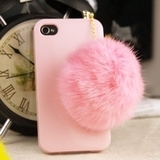 The new Rhinestone hair ball iphone44s dust proof plug the Apple the lovely cellphone headsets hole dustproof plug