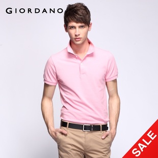 Giordano men's  new quality Pearlescent snap up limited edition in summer POLO01010014