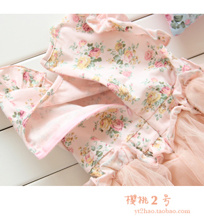  5折！韩国 童装 女童12夏 淑女小碎花儿童连衣裙背心裙B24.