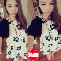 <em>美丽说蘑菇街女装</em>夏装新款2014潮韩版衣服宽