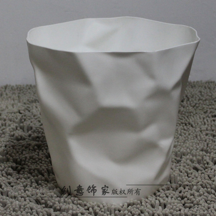个性礼物/<span class=H>褶皱</span>垃圾桶/创意时尚经典垃圾桶/<span class=H>褶皱</span><span class=H>纸篓</span>/送迷你小笔筒