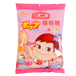  不二家牛奶棒棒糖草莓牛奶味+芒果牛奶味116g（135)