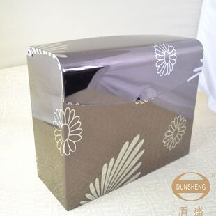 盾盛 欧式新款厕纸盒不沾指纹 不锈钢纸巾架 手