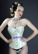 钢骨corset宫廷束身衣新娘无肩带婚纱塑身衣复古塑腰收腹衣
