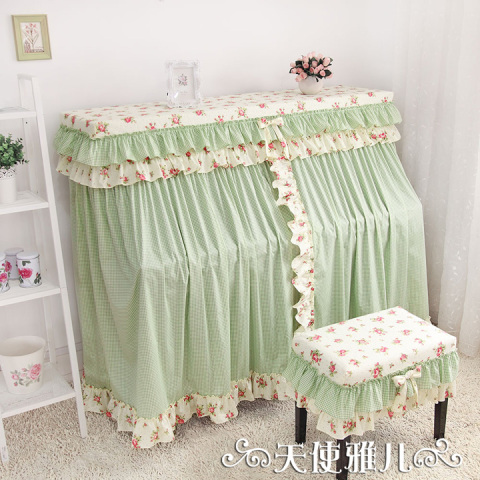 可定制 钢琴罩\/钢琴全套 清新月季花 天使雅儿韩