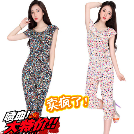 2014夏季连体<em>衣服女装</em>新款韩版潮夏天连衣裤