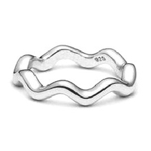 925 joyería de plata esterlina \ auténtica calidad ㊣ TIFFANY Tiffany - anillo corrugado \ anillo (caja de regalo)