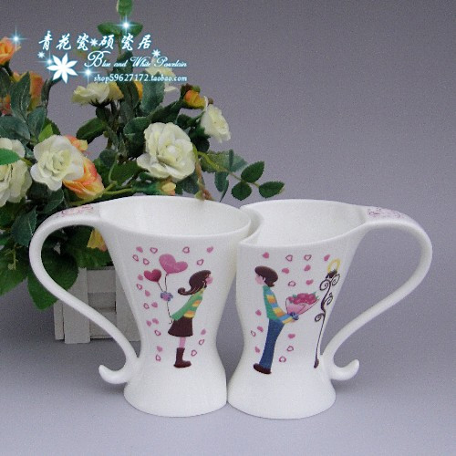 Love Jingdezhen High temperature ceramic Bone lovers Right cup Water cup teacupin the Tableware , Cup/Cups/Kettle , Cup Set/Couple of cups category - from Buy2taobao.com to provide professional Taobao agent buy service