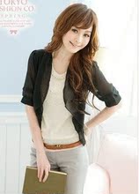 2011新品女装夏季 百搭雪纺小坎肩/小披肩/小外套/短外套/披肩