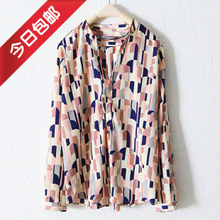 MaxMara new spring clothing 2012 fashion woman hit in Europe and loose collar shirt long sleeve shirt WC986