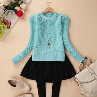 淘宝网2014春冬<em>新款</em>女装<em>毛衣针织</em>打底套头纯