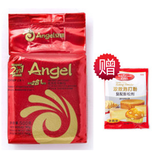  买就送 安琪酵母红装耐高糖活性干酵母粉+面包改良剂 超级2合1