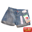 包邮 <span class=H>专柜</span>同步 牛仔短裤 原单 卷边热裤 女装实拍 好评如潮[y109]