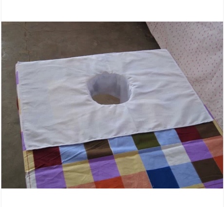 美容床头洞巾 按摩床SPA专用趴巾 趴枕巾 枕头