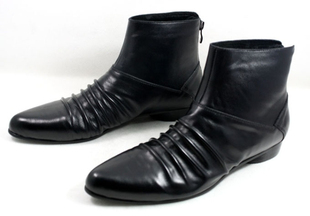  新品韩版英伦男式靴子 男靴子 时尚靴潮流短靴 皮靴 牛仔靴