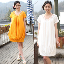 2012新到 孕之彩正品夏季孕妇装 纯棉孕妇裙夏YQ262858
